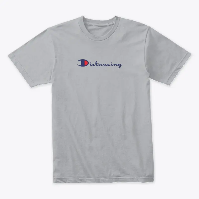  Social Distance Champ Tee - Gray